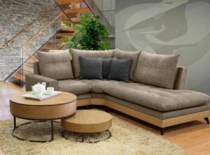 Σαλόνι γωνία Wooden base